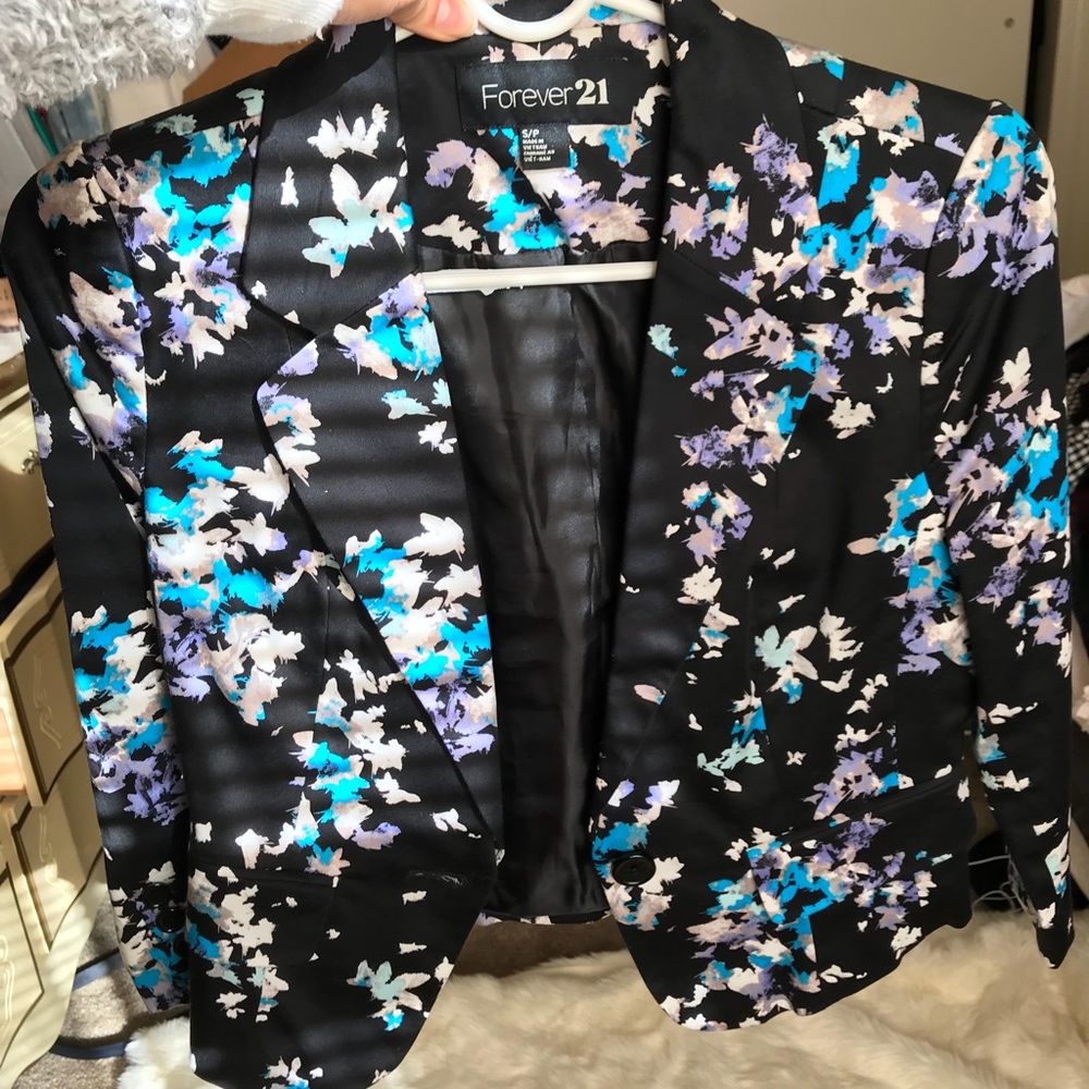 Floral blazer